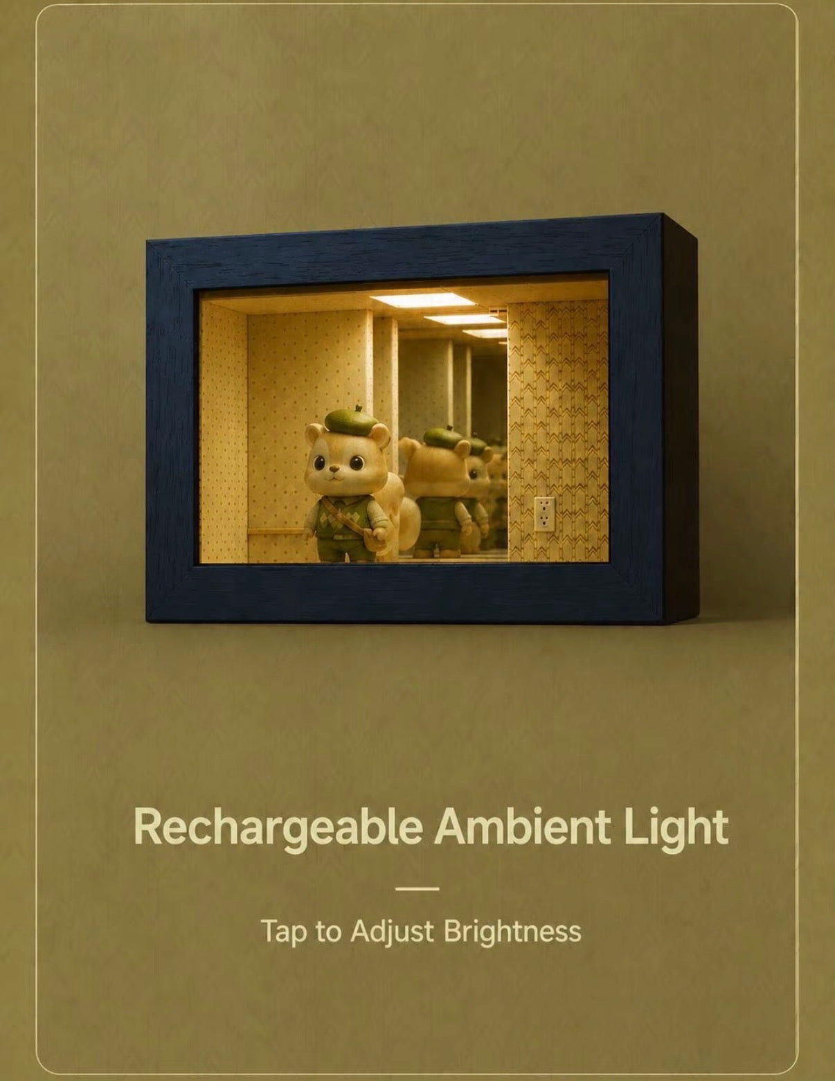 Backrooms Infinity Mirror Diorama
