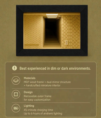 Backrooms Infinity Mirror Diorama
