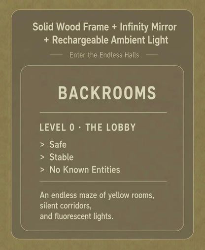 Backrooms Infinity Mirror Diorama