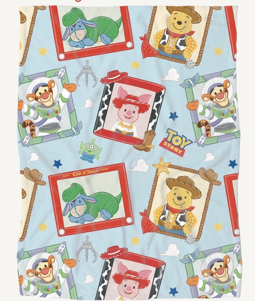 Toy Story Blanket "Winnie The Pooh Edition" 50x60