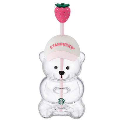 Starbucks Pink Bearista Glass Strawberry Cups