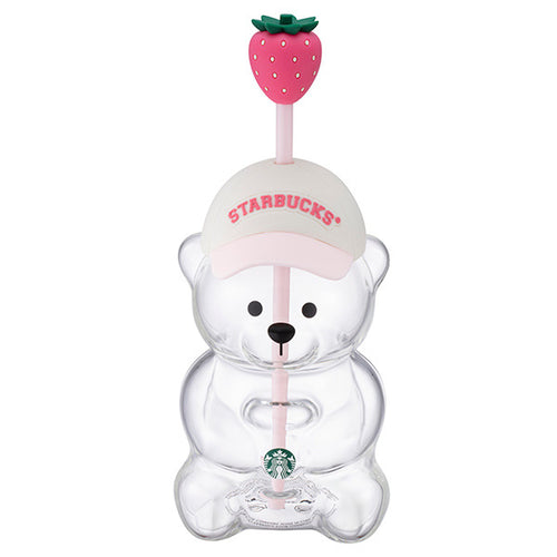 Starbucks Pink Bearista Glass Strawberry Cups